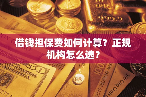 济南借钱担保费如何计算？正规机构怎么选？
