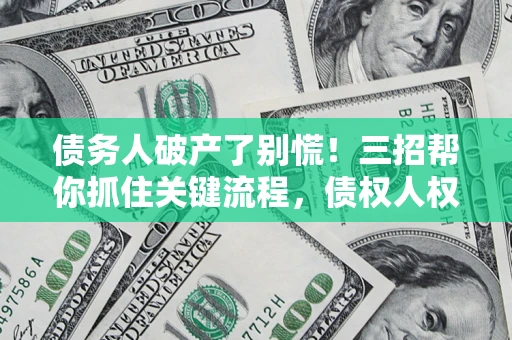 济南债务人破产了别慌！三招帮你抓住关键流程，债权人权益不再缩水