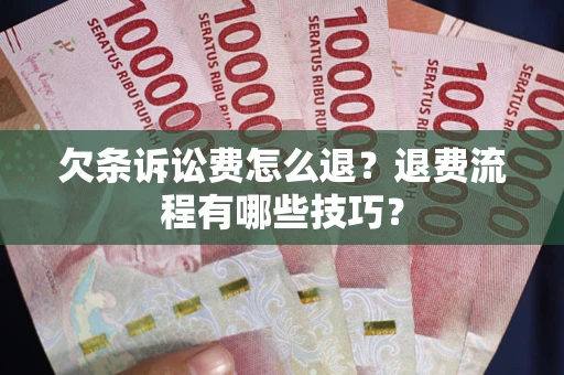 济南欠条诉讼费怎么退？退费流程有哪些技巧？